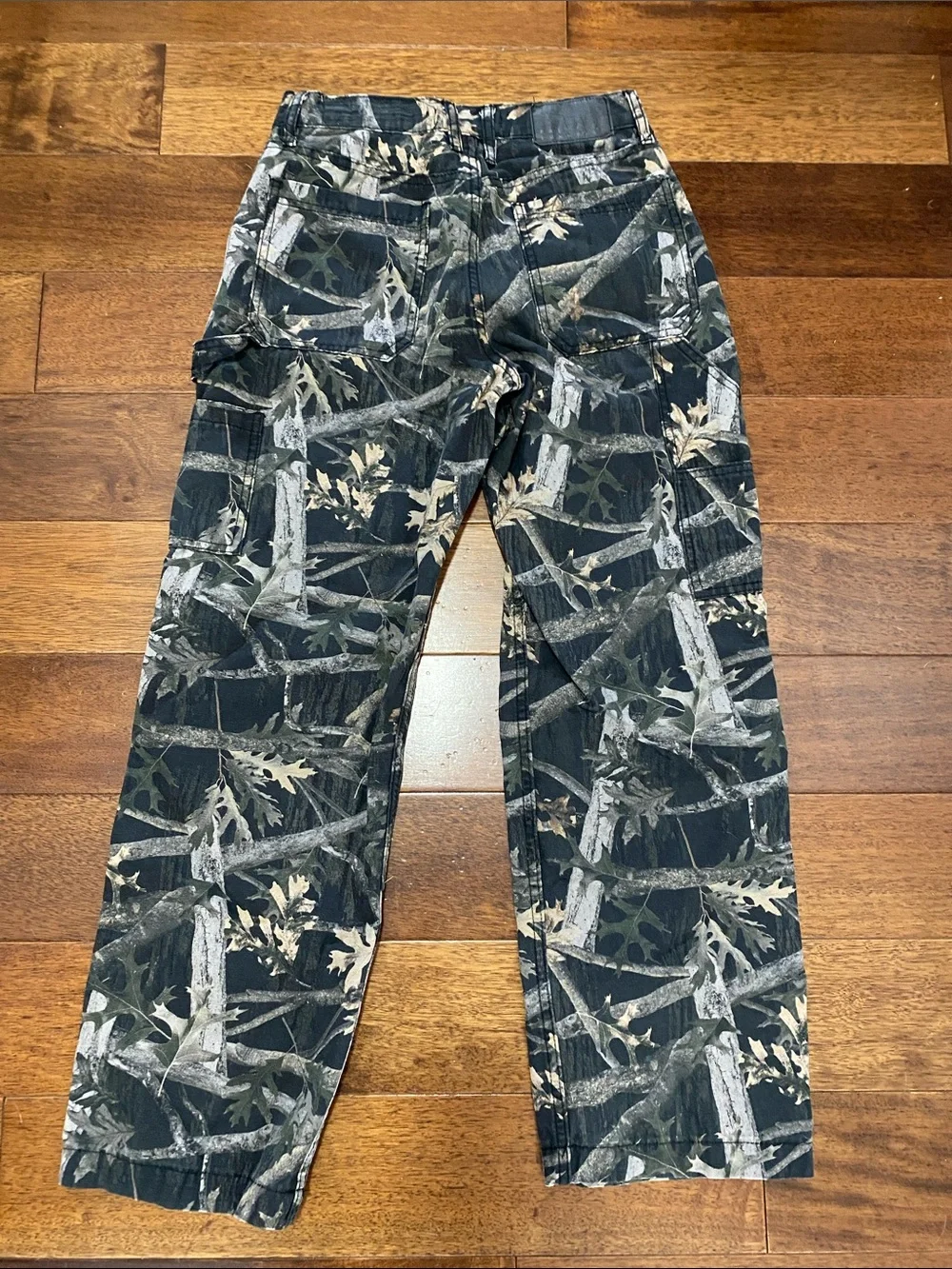 PacSun Men's Camouflage Cargo Pants - Black & Brown